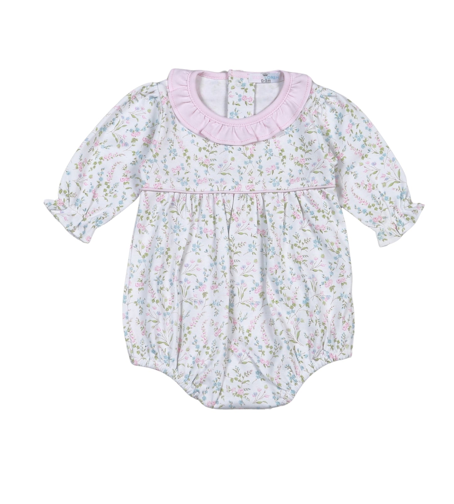 Vivian Floral Long Sleeve Pima Bubble