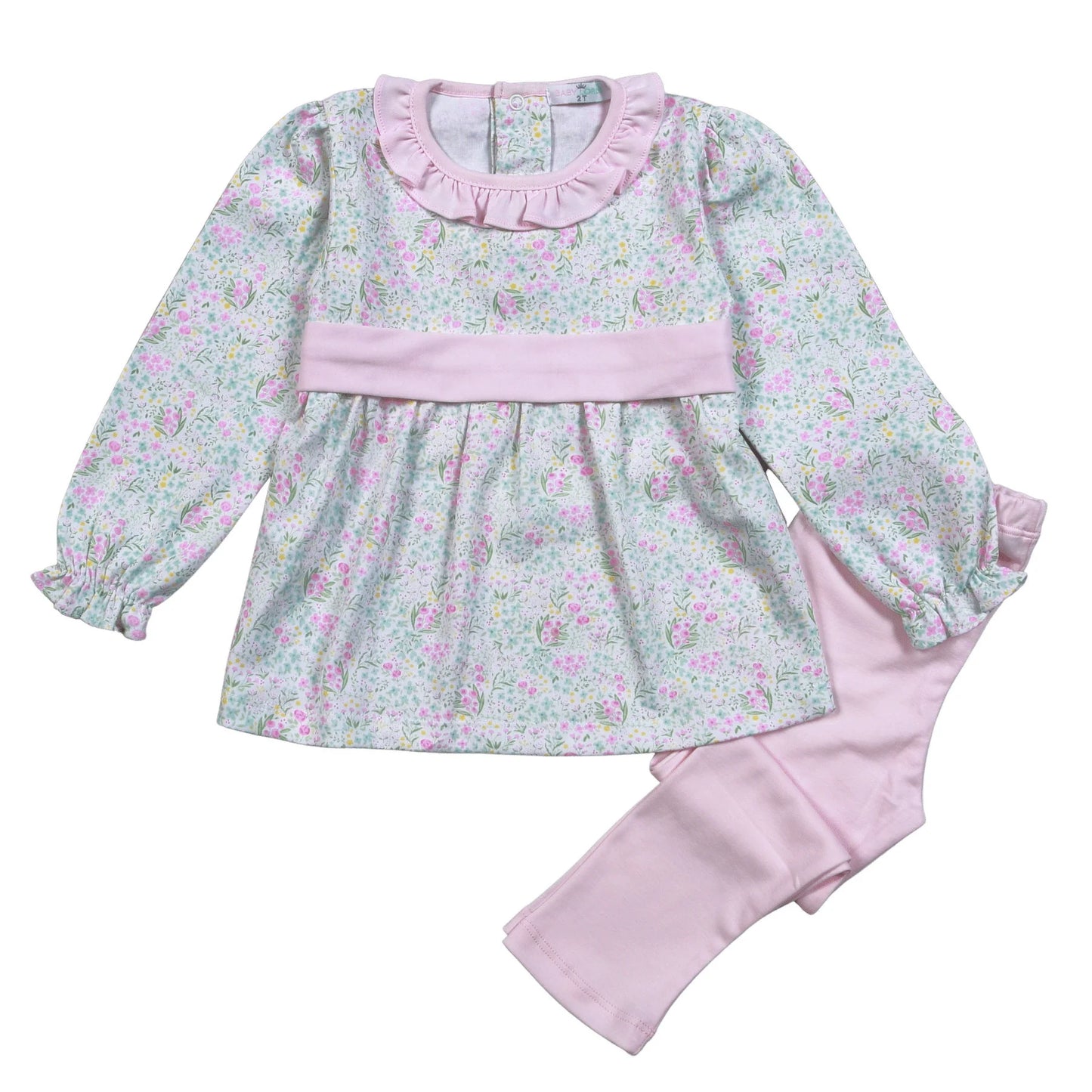 Casey Floral Pima Pant Set