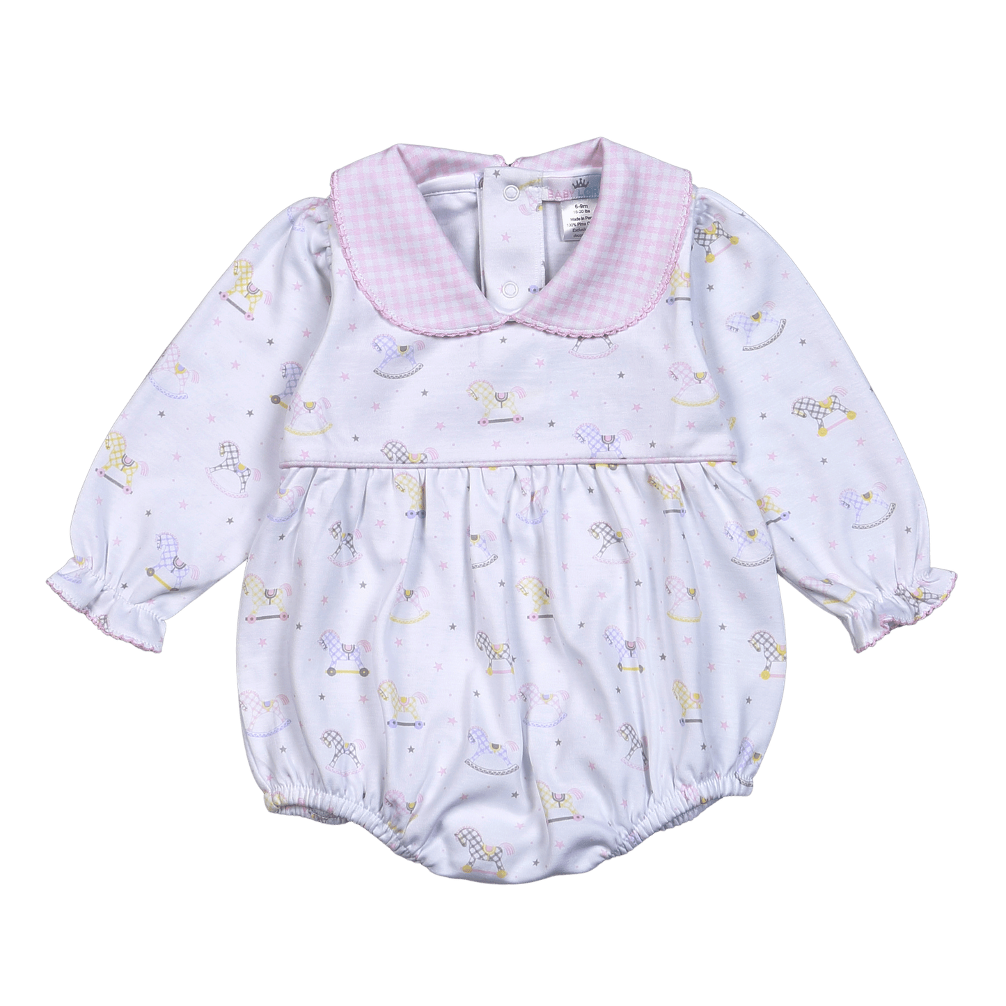 My Sweet Rocking Horse Pink Pima Bubble