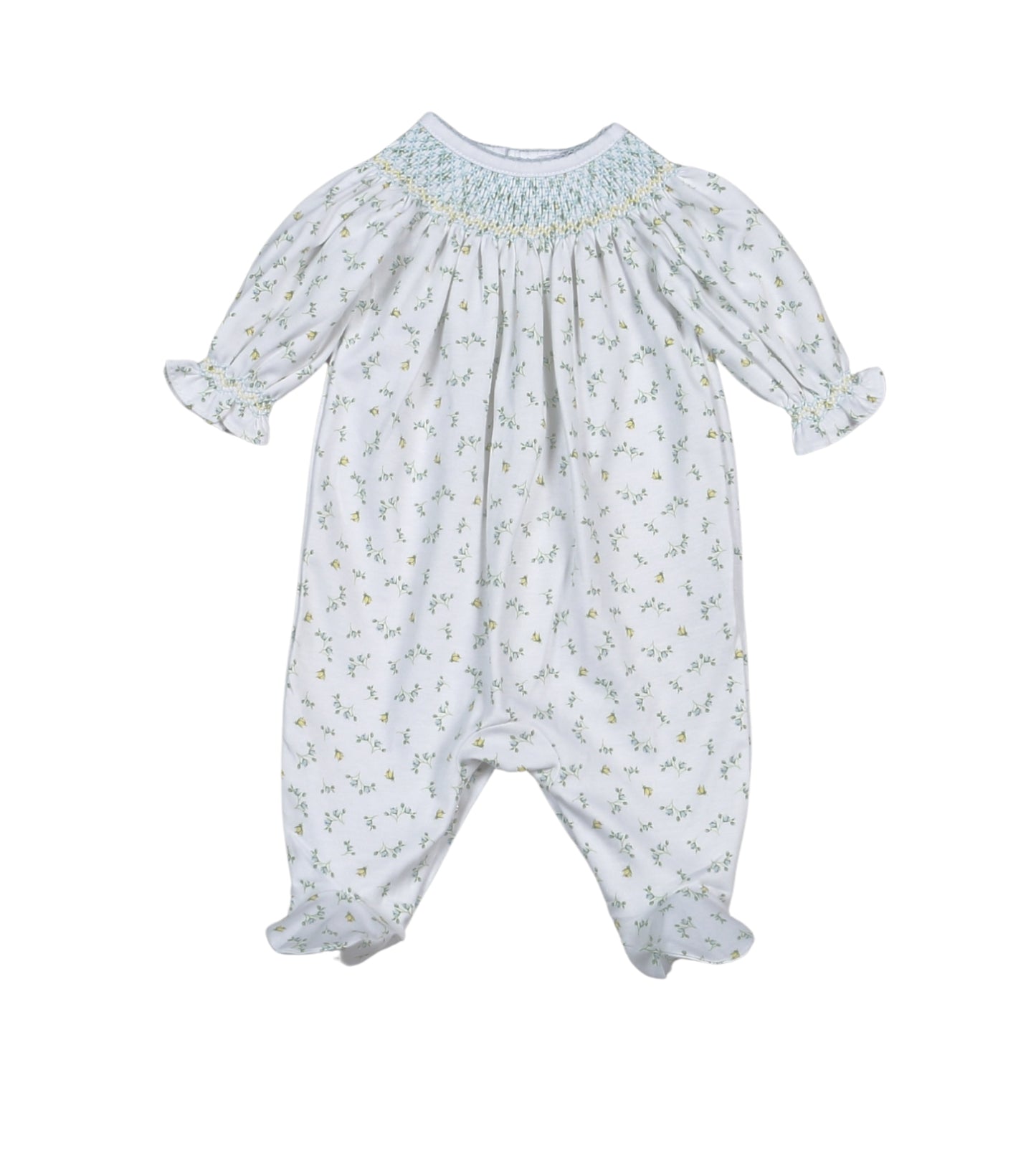Bella Floral Hand Smocked Footie
