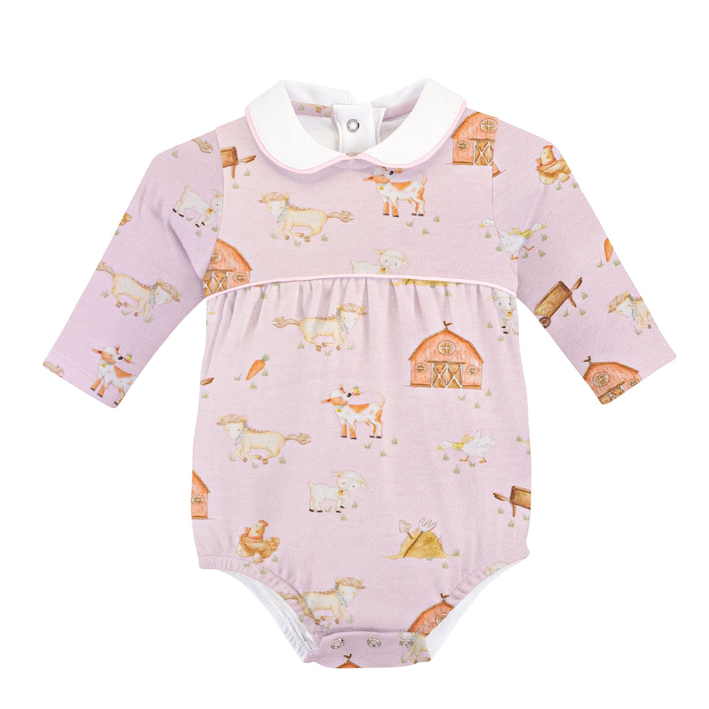 Little Farm Pink Pima Bubble