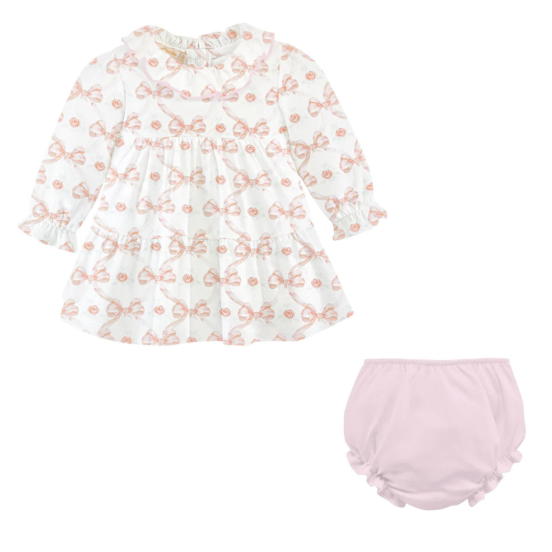 Bows and Roses Dress w/ Pink Bloomers