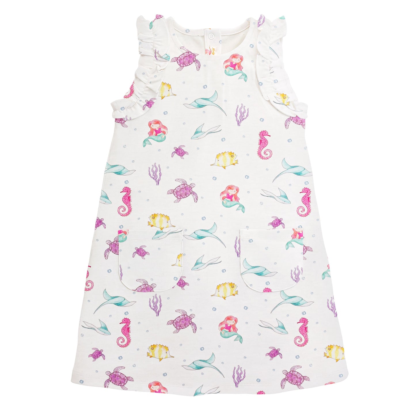 Sea Friends Pima Ruffle Dress