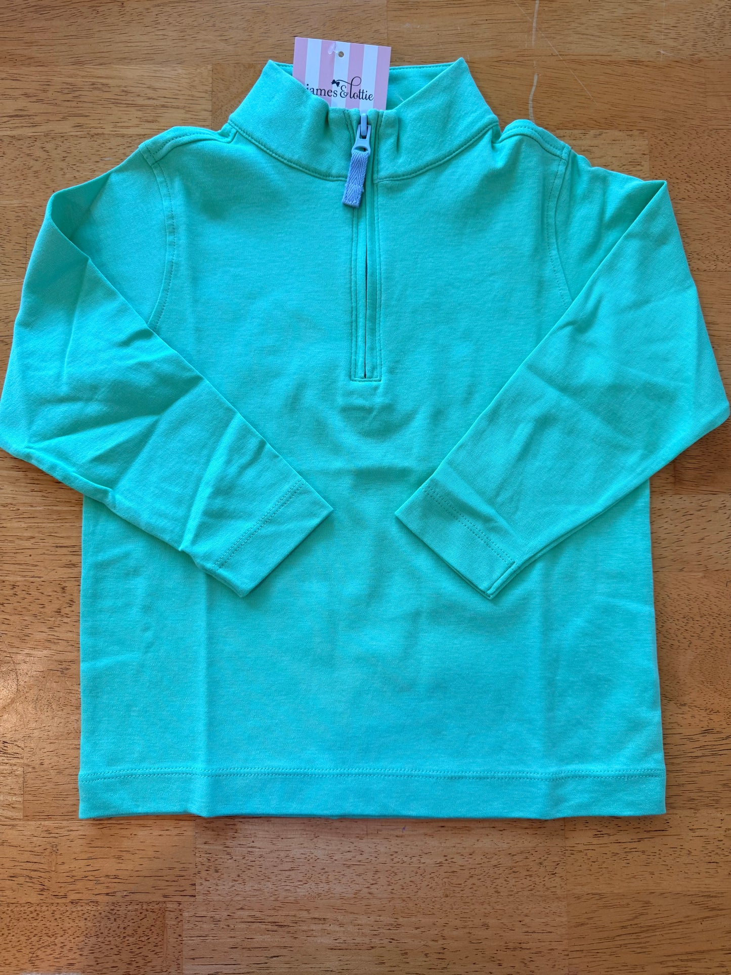Green Pima Half Zip