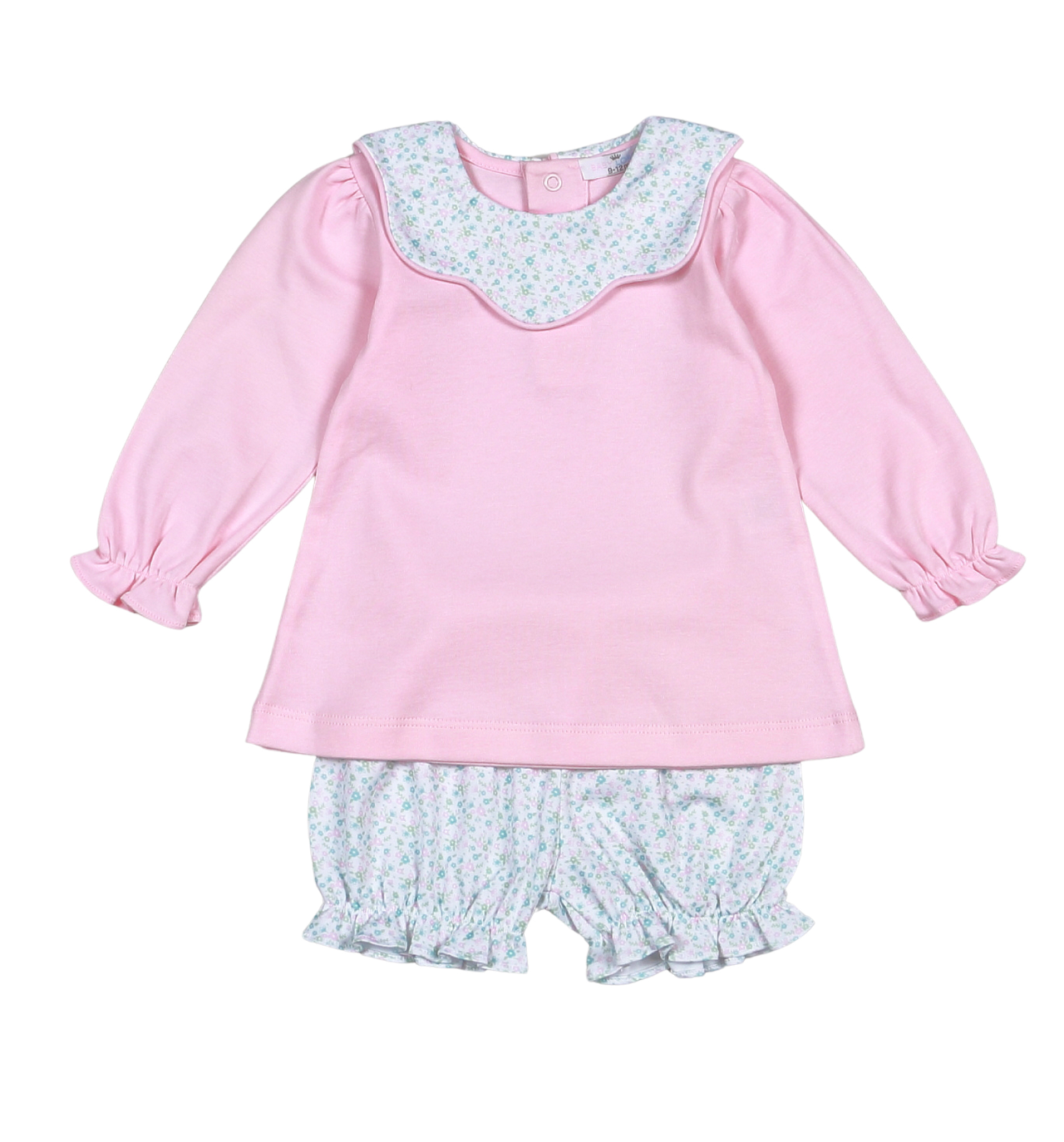 Nicolle Scallop Pima Ruffled Bloomer Set