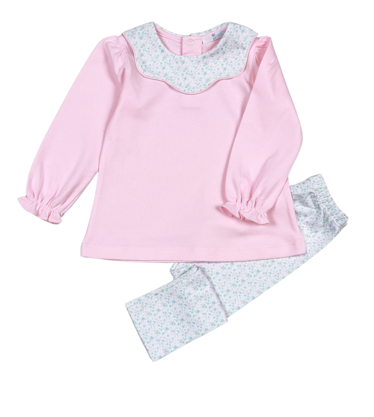 Nicolle Scallop Pima Pants Set