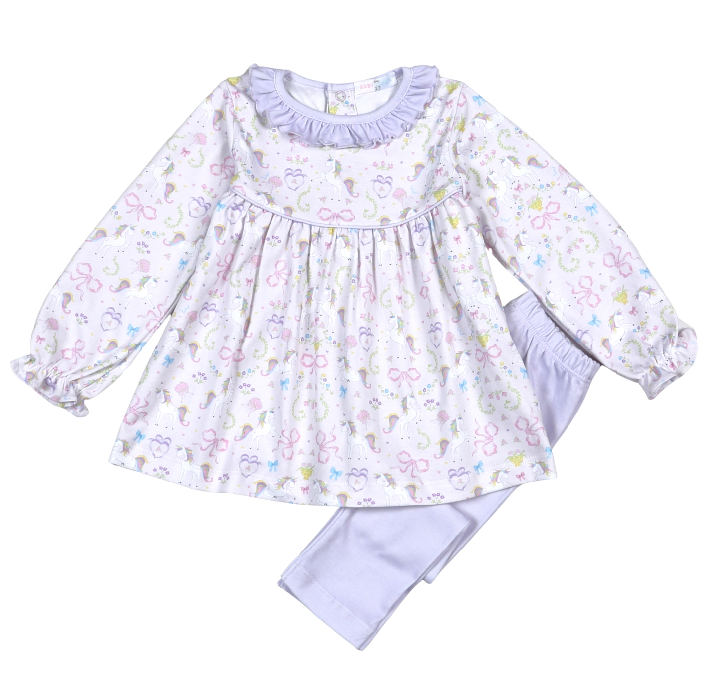 Unicorns Pima Pants Set