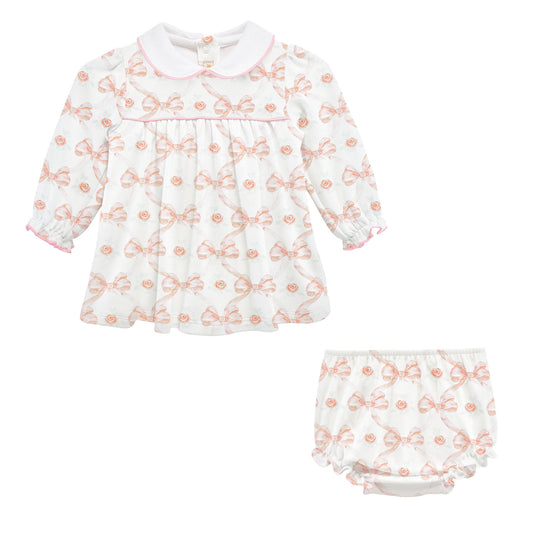 Bows and Roses Pima Dress w/ Bloomers