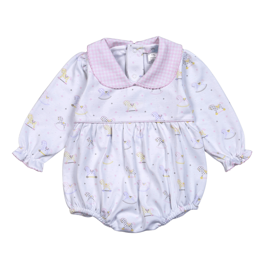 My Sweet Rocking Horse Pink Pima Bubble