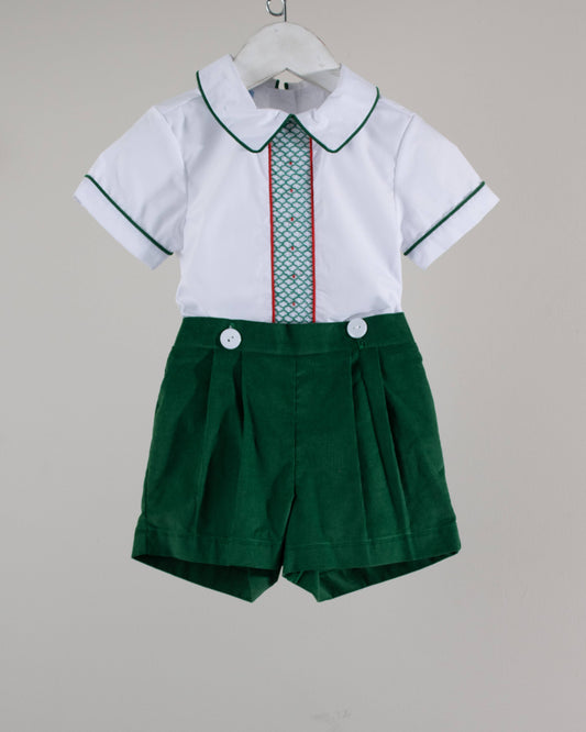 Green Christmas Lucas Button In Set