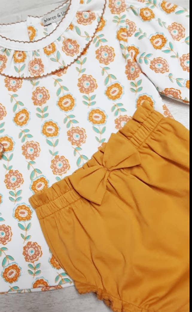 "St. Remmy" Floral Diaper Set