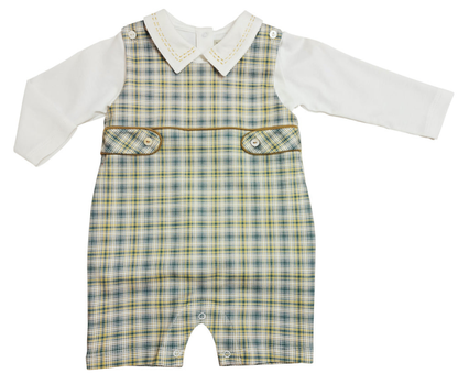 Fall Plaid Pima Long Sleeve Jon Jon Set