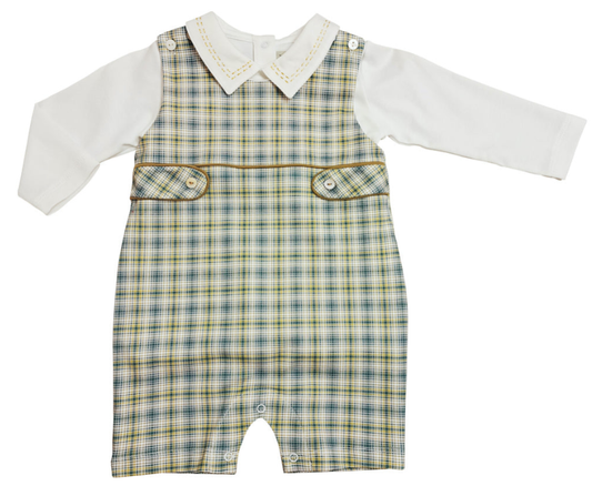 Fall Plaid Pima Long Sleeve Jon Jon Set