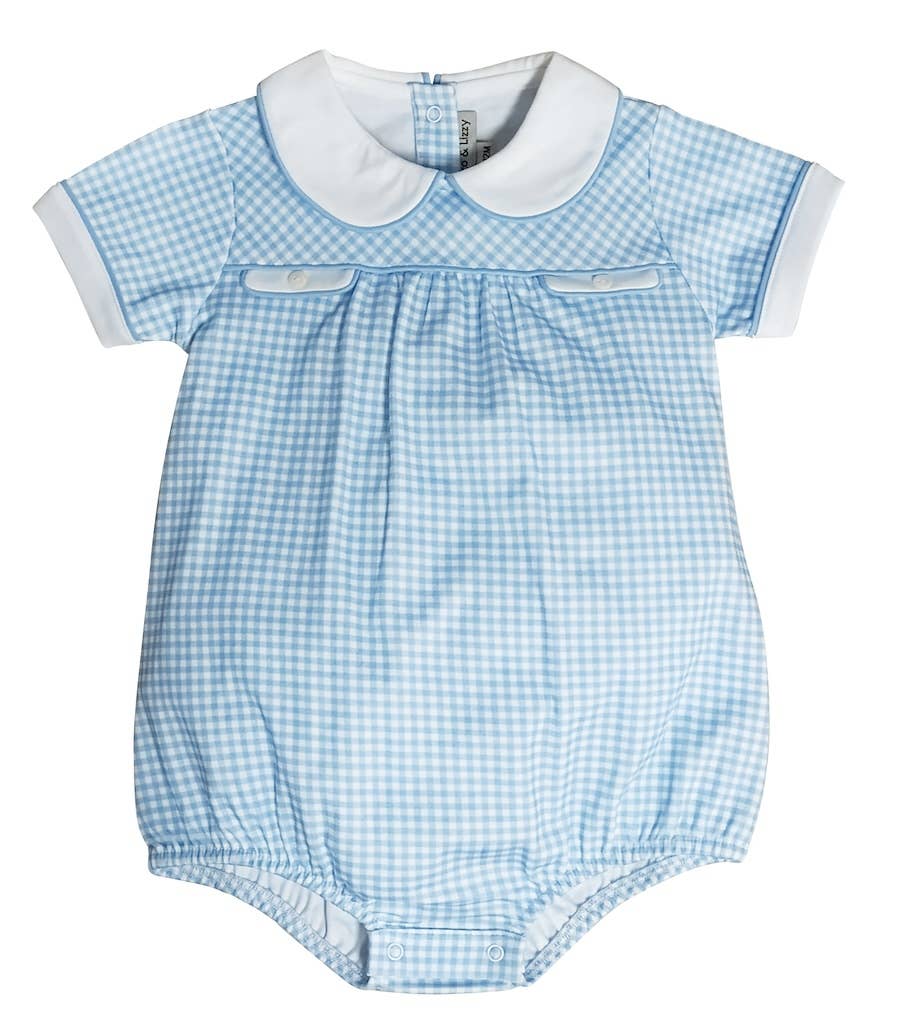 Baby boy's check bubble