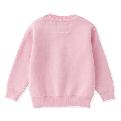 Pink Sparkle Bow Sweater