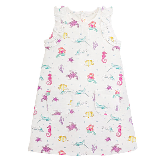 Sea Friends Pima Ruffle Dress