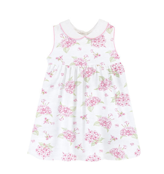 PINK HYDRANGEAS PIMA DRESS