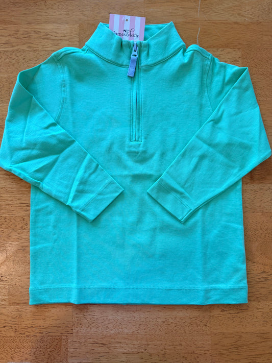 Green Pima Half Zip