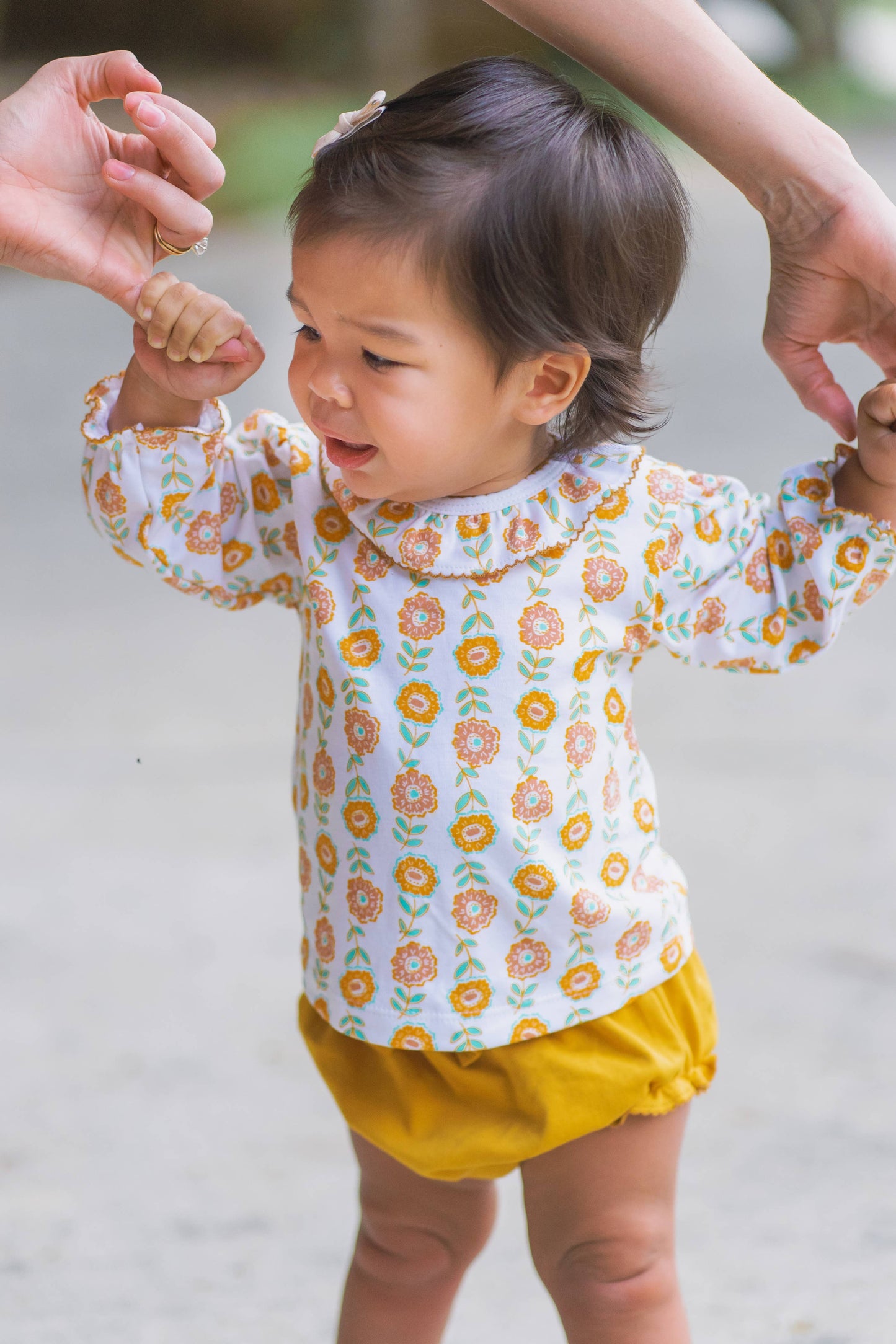 "St. Remmy" Floral Diaper Set