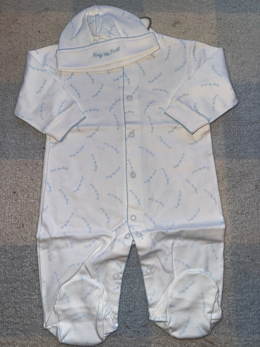 HUG ME FIRST PIMA FOOTIE / HAT SET