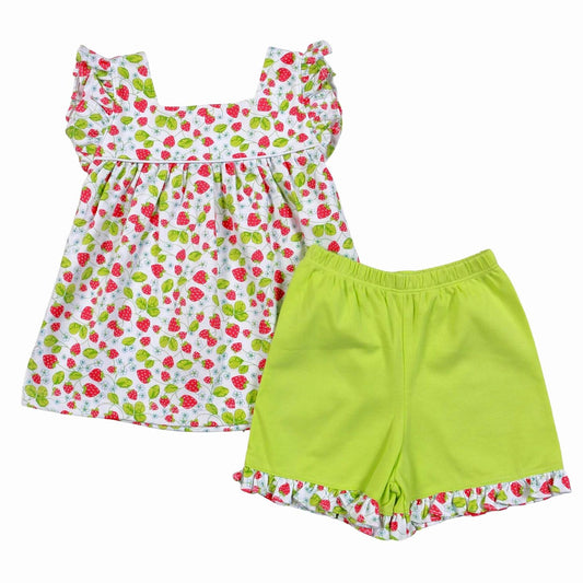 STRAWBERRIES PIMA SHORT SET