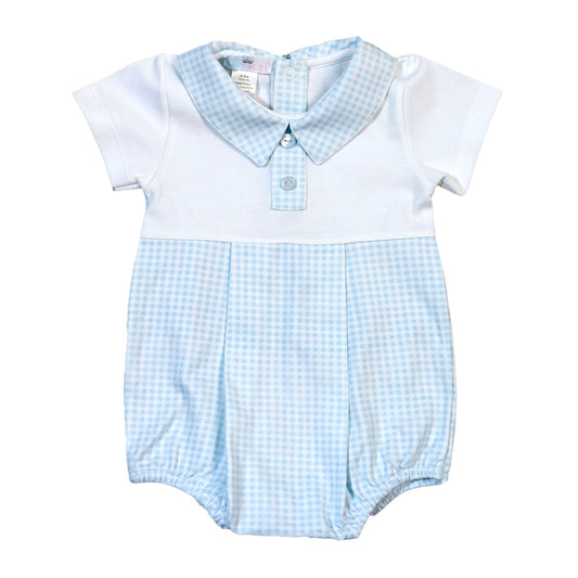 PETER BLUE GINGHAM PIMA BUBBLE