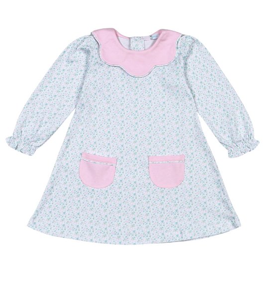 Nicolle Scallop Pima Dress