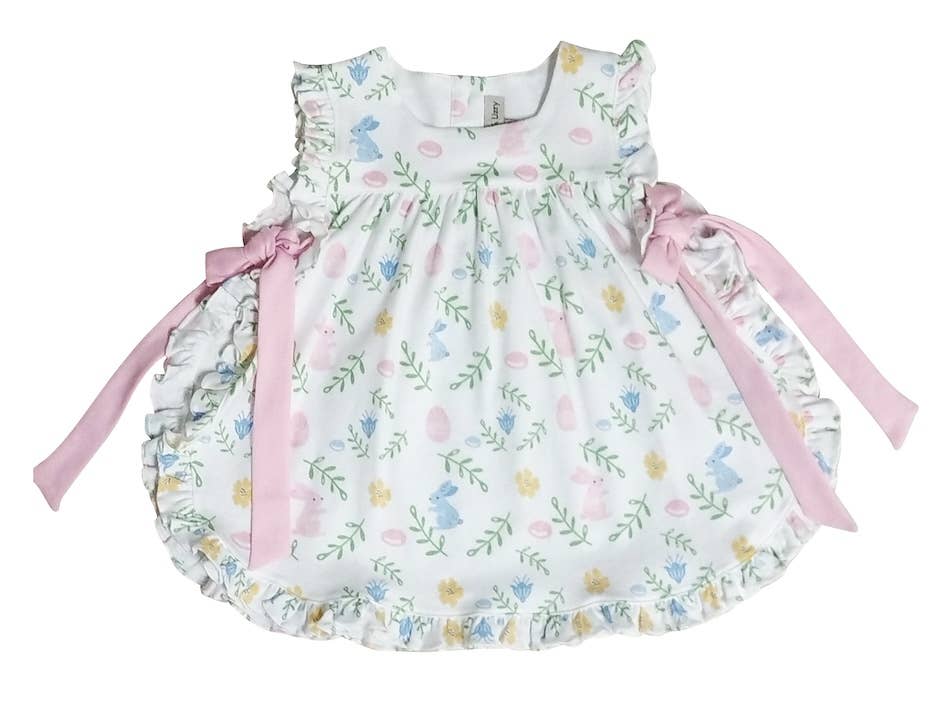 Marco and Lizzy - Girl's Bloomer set Easter floral with Bunnies