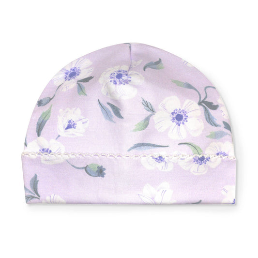 Lavender White Poppy Hat