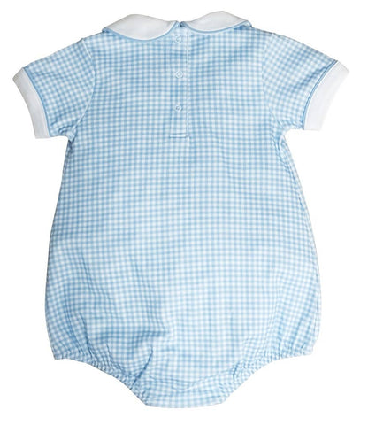 Baby boy's check bubble